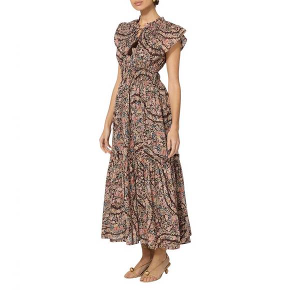 NEW CLEOBELLA indira ankle dress in divina print - Picture 2 of 3